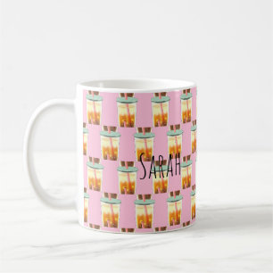 Caneca De Café Café Físico De Caramelo Com Espuma De Creme