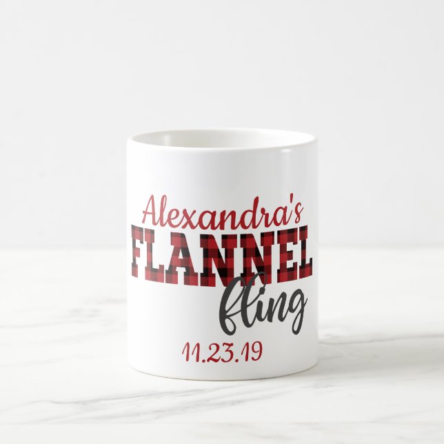Caneca De Café Café Flannel - Presente de Bridesmaid (Centro)