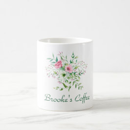 Caneca De Café Café Girly Floral