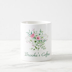 Caneca De Café Café Girly Floral