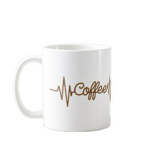 Café Heartbeat, Design Sepia Para Amantes De Café