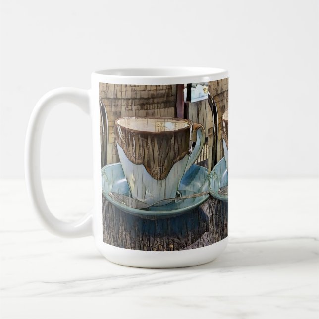 Caneca De Café Café Hora Cubismo Arte, Café Mug (Esquerda)