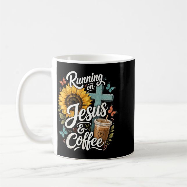 Caneca De Café Café Jesus Crente Fé Cristã (Esquerda)