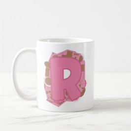 Caneca De Café Café Letra R: Monograma Inicial