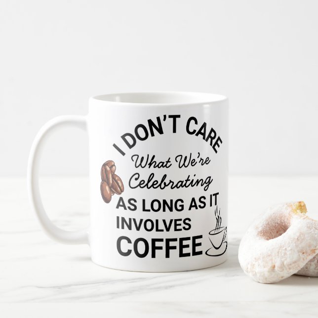 Caneca De Café Café Lover Funny Coffee Coffee Mug (Com Donut)