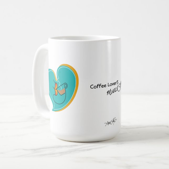 Caneca De Café Café LoverS MuackS-Mix (Frente Esquerda)