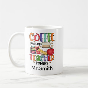 Caneca De Café Café Me Dá Poderes De Professora