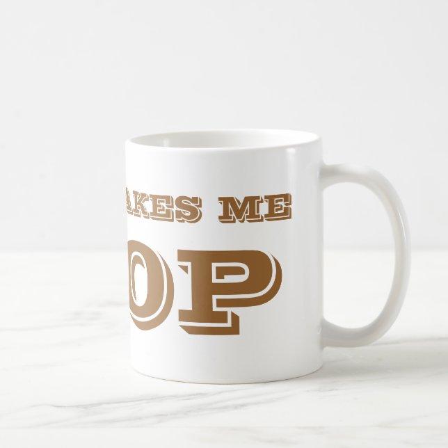 Caneca De Café Café me faz POOP. (Direita)