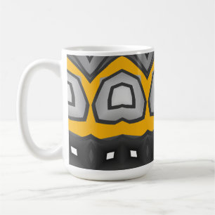 Caneca De Café Café moderno clássico colorido design de padrão te