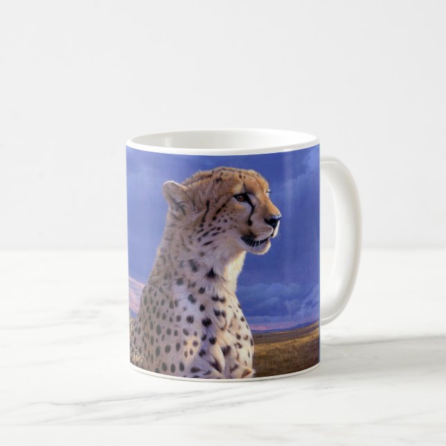 Caneca De Café Café Mug-Cheetah (Frente Esquerda)