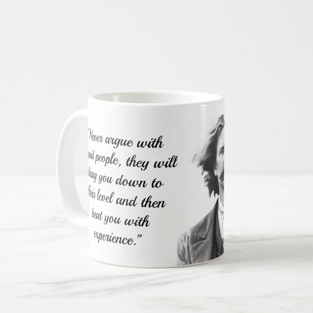Caneca De Café Café Mug com Mark Twain Cote (Frente Esquerda)