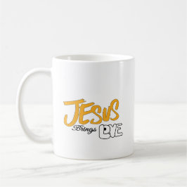 Caneca De Café Café Mug "Jesus Traz Amor"