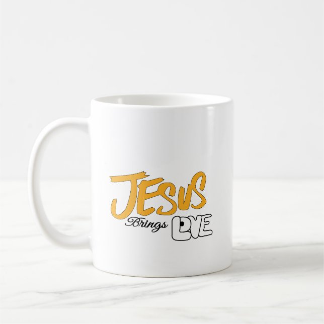 Caneca De Café Café Mug "Jesus Traz Amor" (Esquerda)