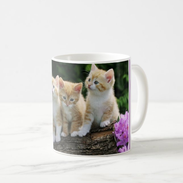 Caneca De Café Café Mug Kittens (Frente Esquerda)