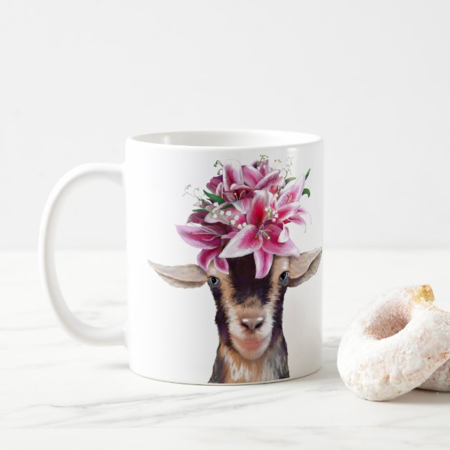 Caneca De Café Café, Mug Lily, a Cabra (Com Donut)