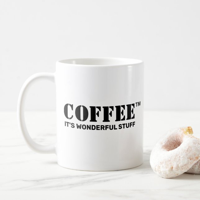 Caneca De Café Café™ Mug (Personalize!) (Com Donut)