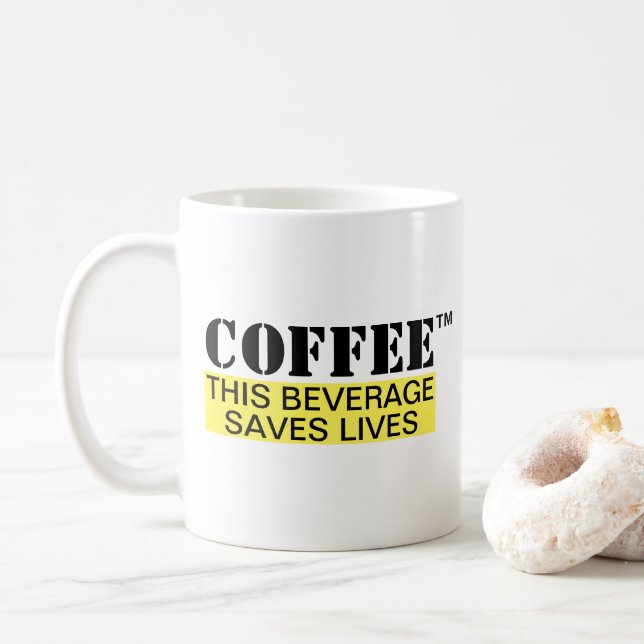 Caneca De Café Café™ Mug (Personalize!) (Com Donut)