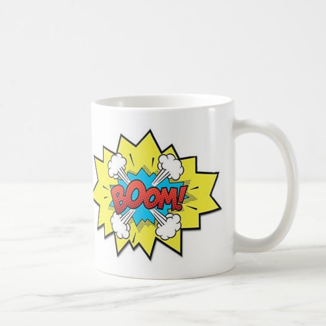 Caneca De Café Café Mug - Pop Art Boom (Direita)