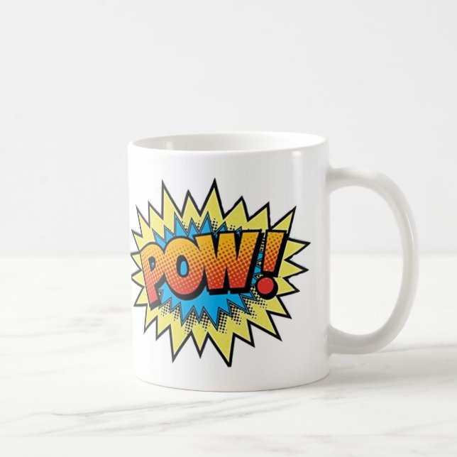 Caneca De Café Café Mug - Pop Art Pow (Direita)