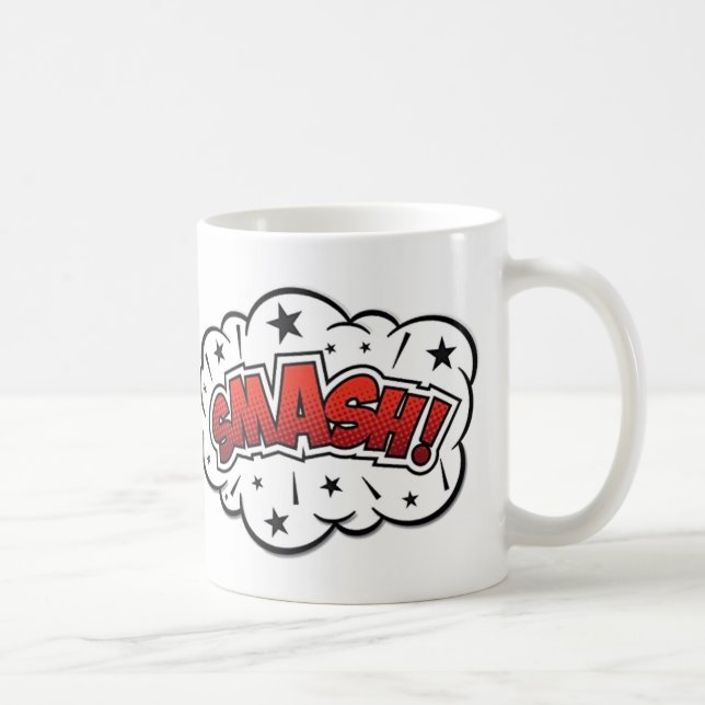 Caneca De Café Café Mug - Pop Art Smash (Direita)