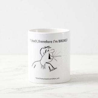 Caneca De Café Café Mug que eu ensino