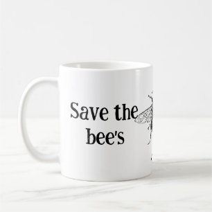 Caneca De Café Café Mug - Salve a abelha