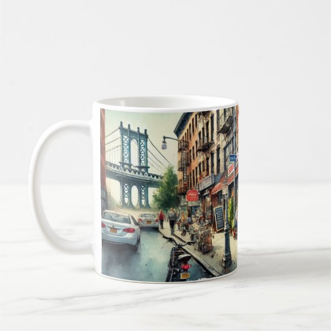 Caneca De Café Café no Brooklyn em Nova York (Esquerda)