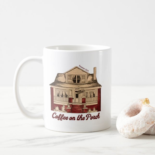 Caneca De Café Café no patamar (Com Donut)