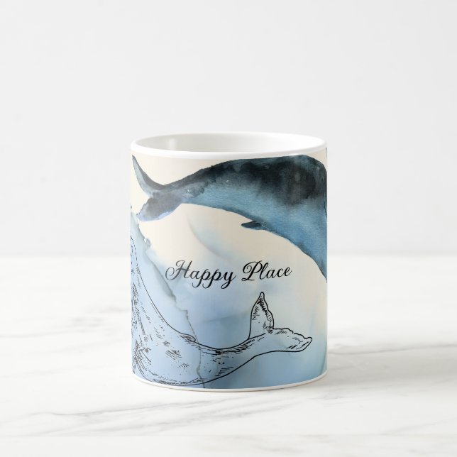 Caneca De Café Café oceânico de areia tropical (Centro)