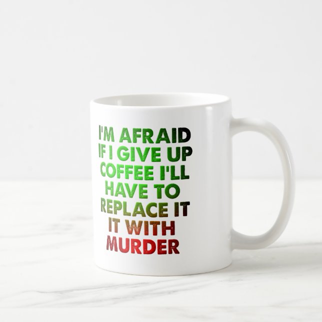 Caneca De Café Café Para Assassinato Caneca Divertida (Direita)