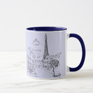 Caneca de Café Café Paris Bicolor