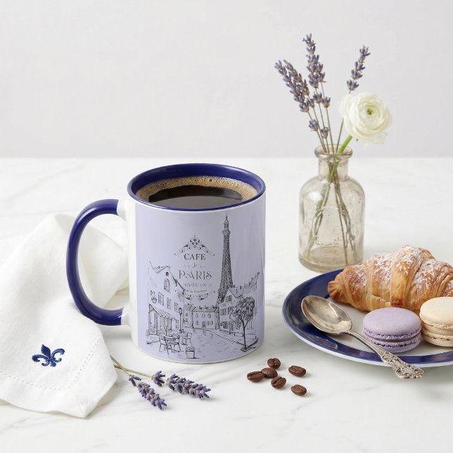 Caneca de Café Café Paris Bicolor (Criador carregado)