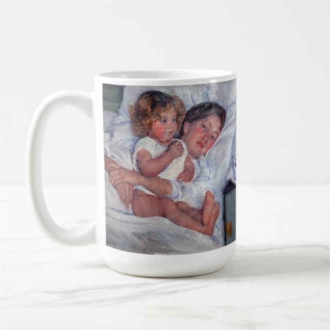 Caneca De Café café: pequeno almoço do cassatt na cama 2 (Esquerda)