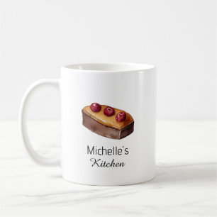 Caneca De Café Café Personalizado De Chef De Cozinha De Bolo Eleg