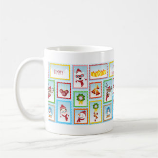 Caneca De Café Café Personalizável de Coleção de Carimbos de Nata
