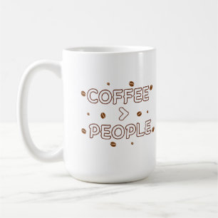 Caneca De Café Café > Pessoas – Citação Divertida de Amante de Ca