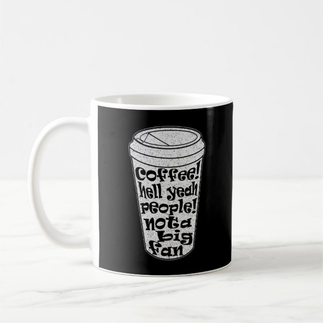 Caneca De Café café, pessoas, não um grande fã introvertido (Esquerda)