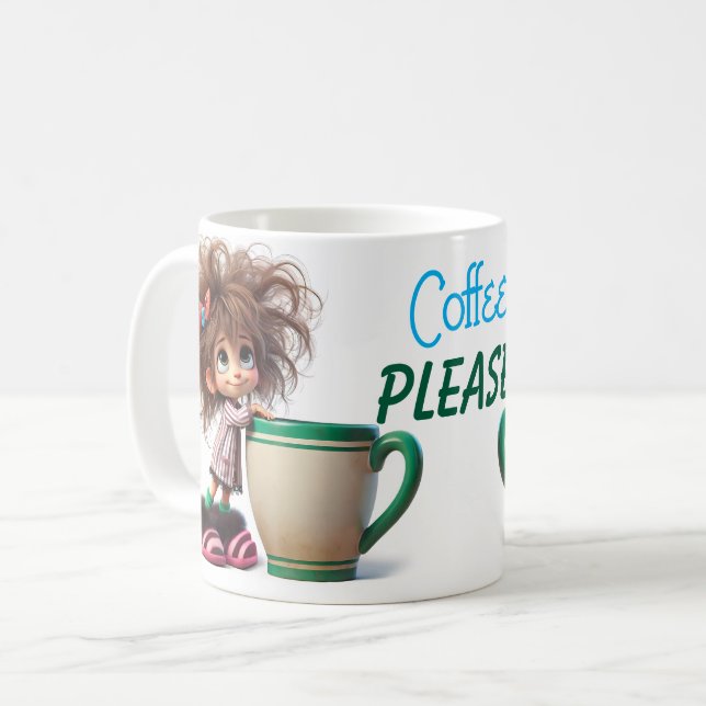 Caneca De Café Café Por Favor  (Frente Esquerda)