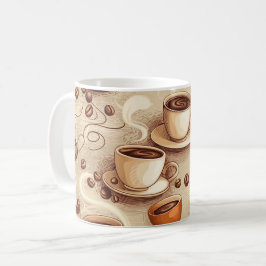 Caneca De Café Café Premium Lover Mug | Design de quebra estética