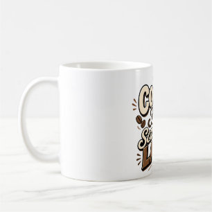 Caneca De Café Café Primeiro Agendamento Posterior Tipografia Vin