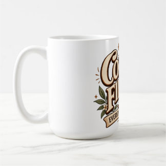 Caneca De Café Café Primeiro Tudo Mais Tarde Botânico Vintage