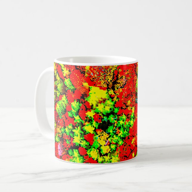 Caneca De Café café psicodélico (Frente Esquerda)