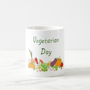 Caneca De Café Café Romântico Minimalista do Dia da Vegetação Cur