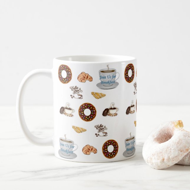 Caneca De Café Café Rosquinha Mug Feliz Aniversário Mug (Com Donut)