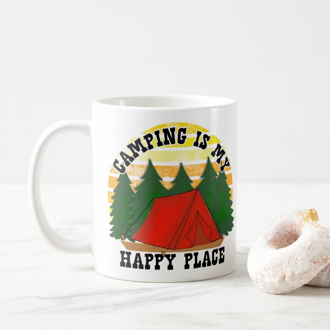 Caneca De Café Café Rustic Campfire (Com Donut)