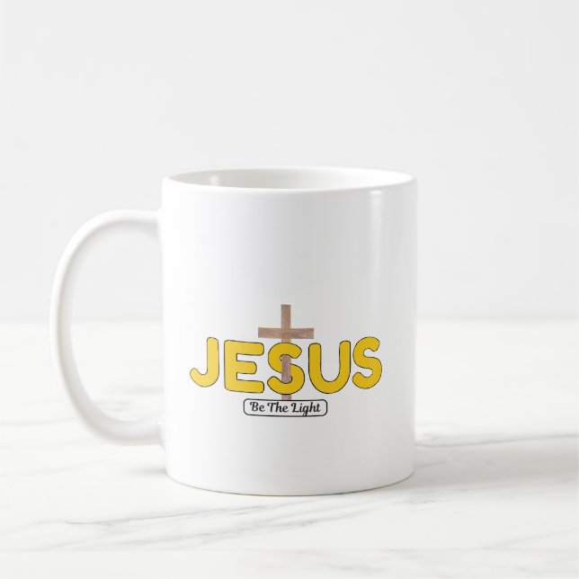 Caneca De Café Café "Seja a luz" com Jesus (Esquerda)