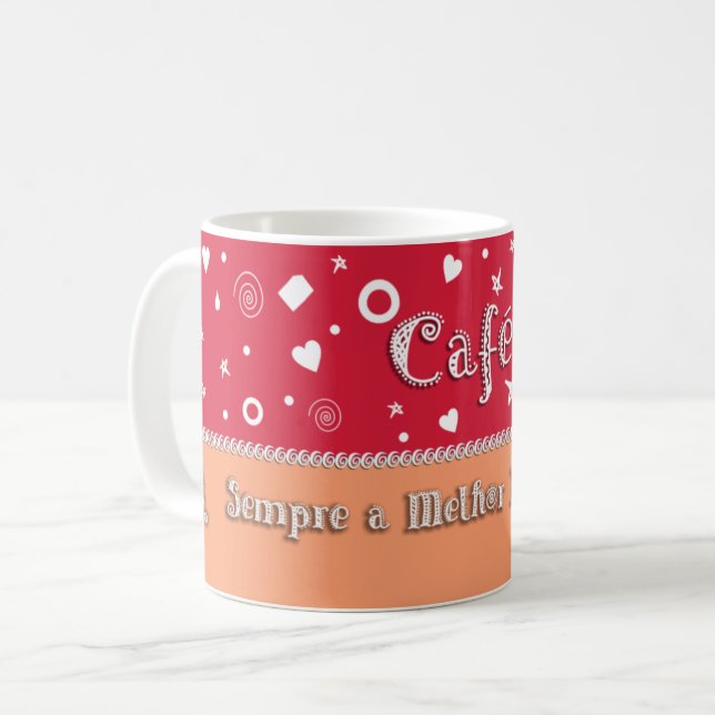 Caneca De Café Café: sempre a melhor resposta! (Frente Esquerda)