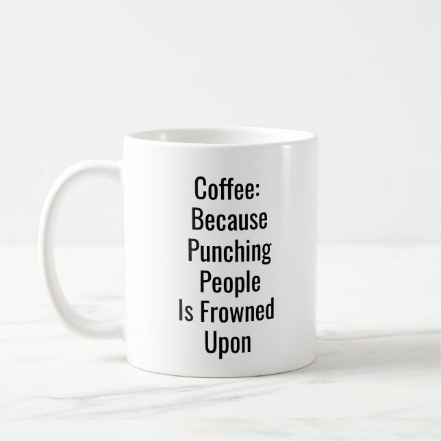 Caneca De Café Café Sobre Punção - Caneca Salva (Esquerda)