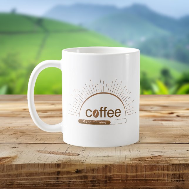 Caneca De Café Café Socorro Personalizado com Boa Manhã (Criador carregado)