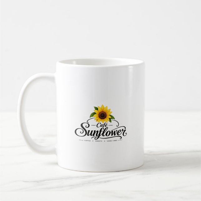 Caneca De Café Cafe Sunflower Oficial (Esquerda)